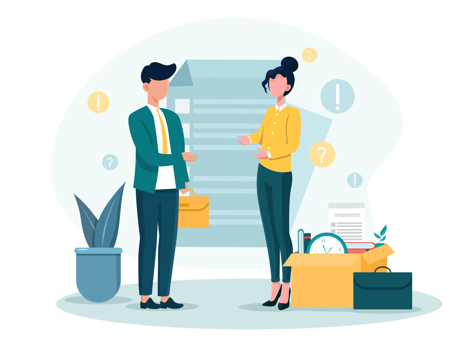 Employee leaving company